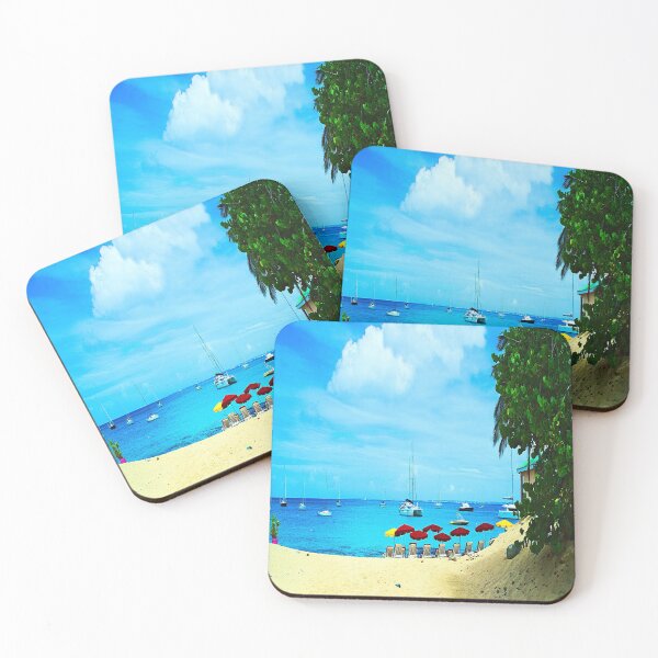 Item preview, Caribbean beach to relax designed and sold by frankuffmann.