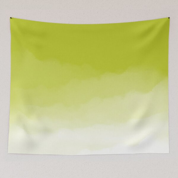 Aperçu de l'œuvre Ombre Aquarelle Chartreuse (chartreuse / blanc) créée et vendue par Design Minds Boutique.