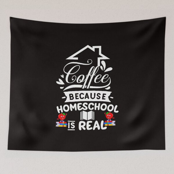 Item preview, Coffee Because Homeschool Is Real designed and sold by cutitoutsir.
