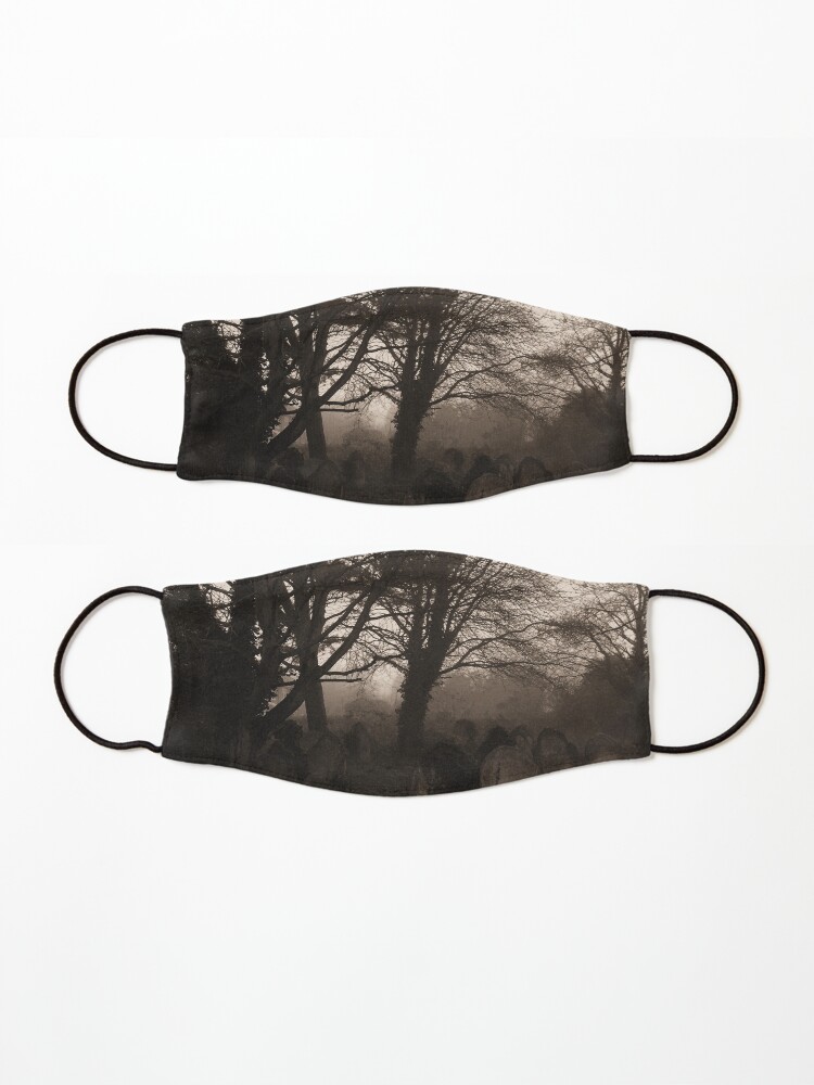 Alternate view of Sepia graveyard Mask