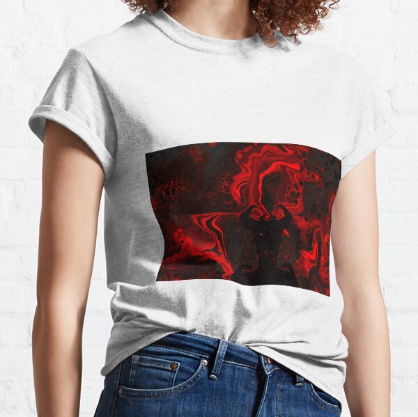 Demon of Hell - Procreate Acrylic Pour Classic T-Shirt