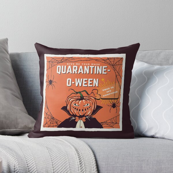 Quarantineoween 2020 Throw Pillow