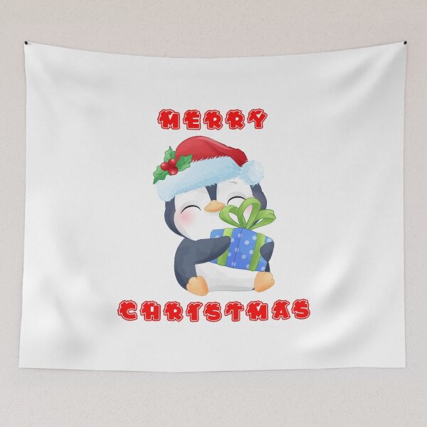 Item preview, Cute penguin Merry Christmas designed and sold by env1nada.