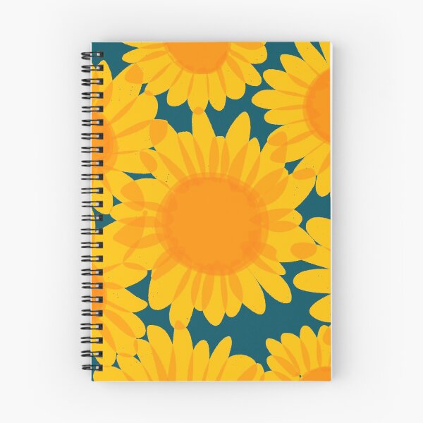 Item preview, Golden sunflowers drawing pattern designed and sold by Covo Studio.