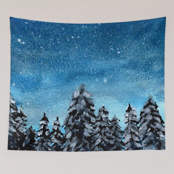 Item preview, Watercolor Beautiful Starry Night designed and sold by Vector Scout Lab.