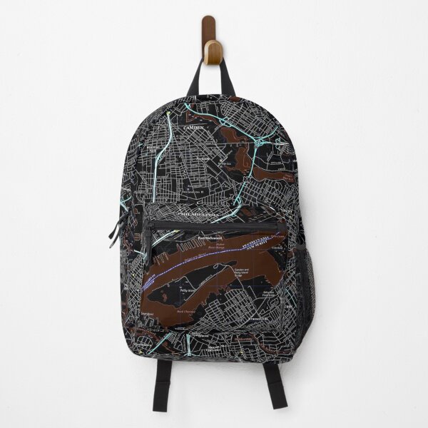 Item preview, Camden, NJ Topographical Map Dark designed and sold by PGHPhotoCo.