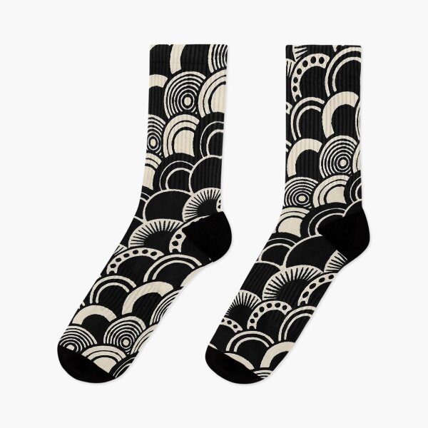 Item preview, BLACK WHITE DIAGONAL JAPANESE FISH SCALE PATTERN designed and sold by BulganLumini.