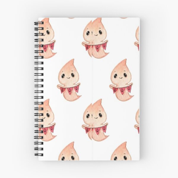 Item preview, Cute boo, black, white, peach, cute Halloween watercolor pattern, boo, witch, candy, bat, witch hat, pumpkin, latest Halloween bestselling, trending designed and sold by August-E.