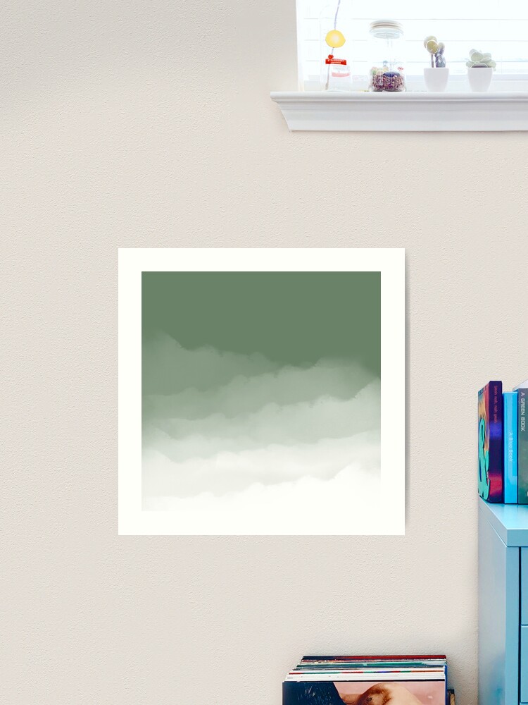 Ombre Paint Color Wash (sage green/white) Canvas Print for Sale by  designminds