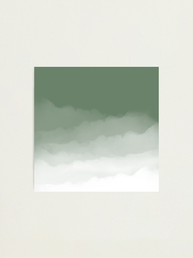 Ombre Paint Color Wash (sage green/white) Canvas Print for Sale by  designminds