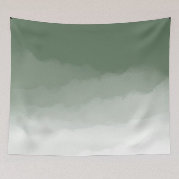 Item preview, Sage Green Watercolor Ombre (sage green/white) designed and sold by Design Minds Boutique.
