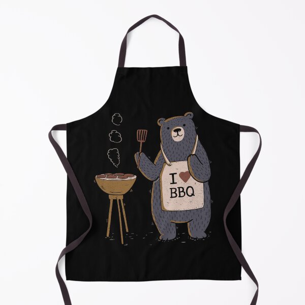 Item preview, I Love BBQ - Cute Bear Barbecue Gift  designed and sold by EduEly.