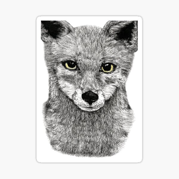 Fox Face Stickers Redbubble - foxes life 1 roblox