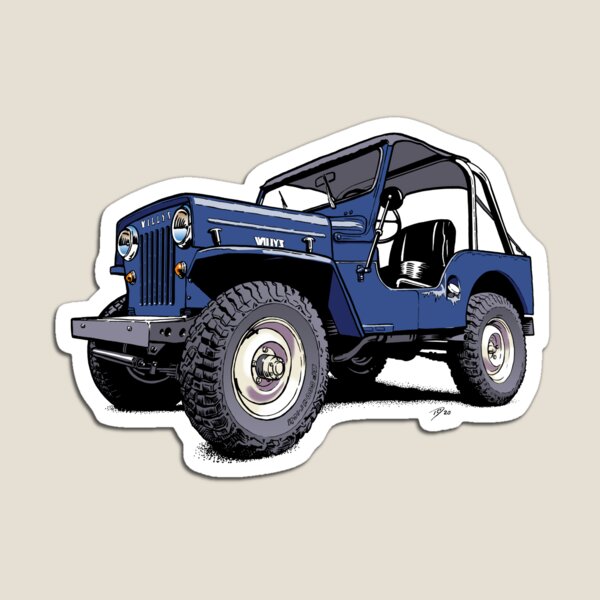 4x4 Adventure in blue Magnet