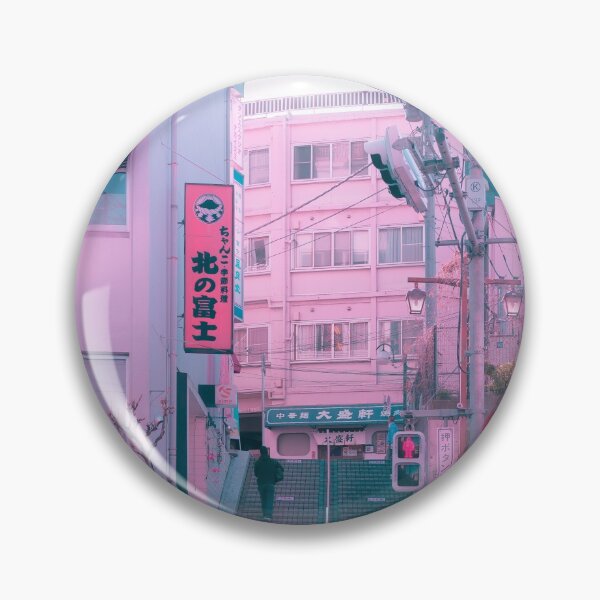 Item preview, Vaporwave Aesthetic Tokyo Pink Japan Citypop lofi moody vibe designed and sold by TokyoLuv.