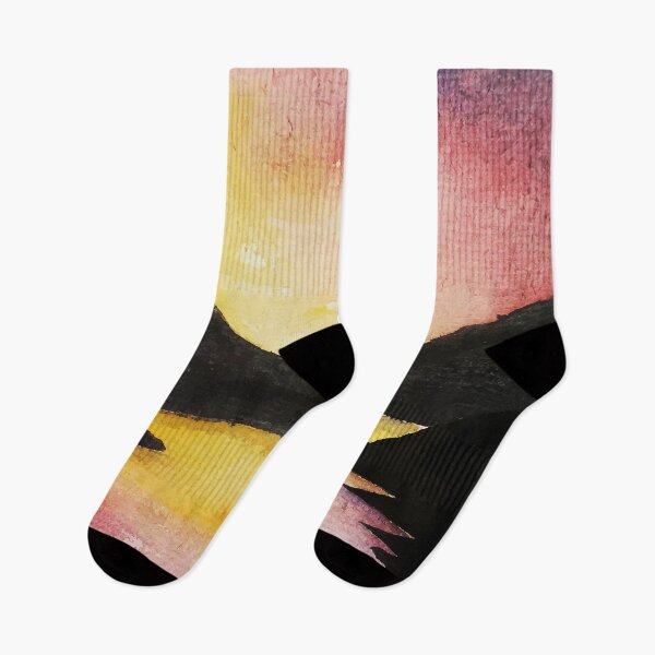 Item preview, Watercolor Sunset Landscape designed and sold by Vector Scout Lab.