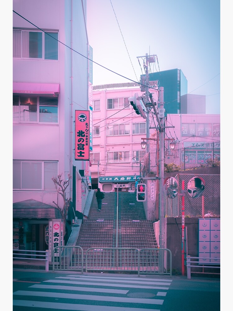 Vaporwave Aesthetic Tokyo Pink Japan Citypop lofi moody vibe Poster for  Sale by TokyoLuv