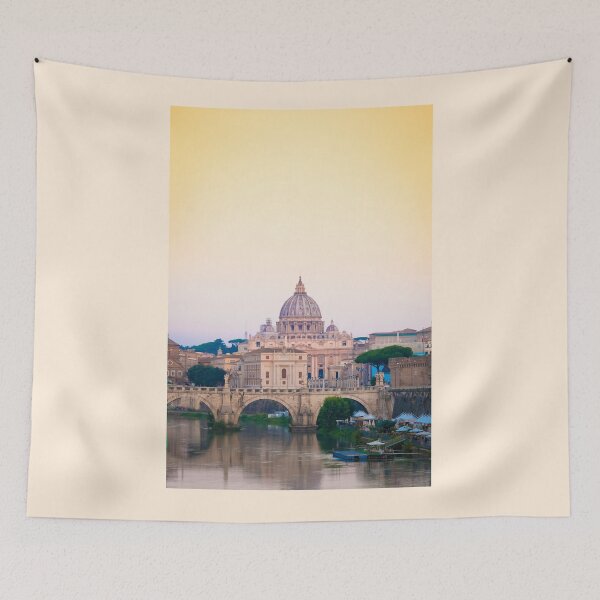 Item preview, Sunset on Tiber river bridge - Rome, Italy designed and sold by Paolo Modena Photography    -   Fine Italian Art.