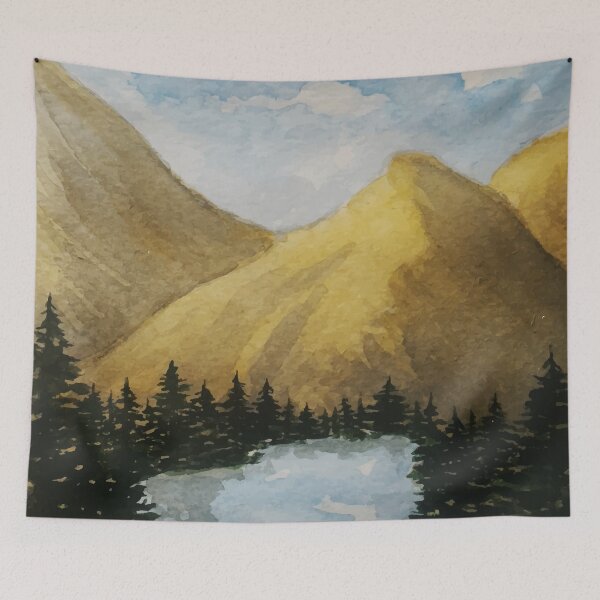 Item preview, Watercolor Landscape designed and sold by Vector Scout Lab.