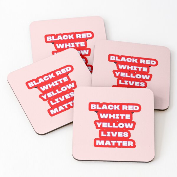 Item preview, Black White Red Yellow lives matter 019 designed and sold by ITALY-Roselli-.