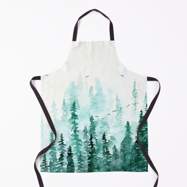 Item preview, Watercolor Green Misty Forest designed and sold by Vector Scout Lab.