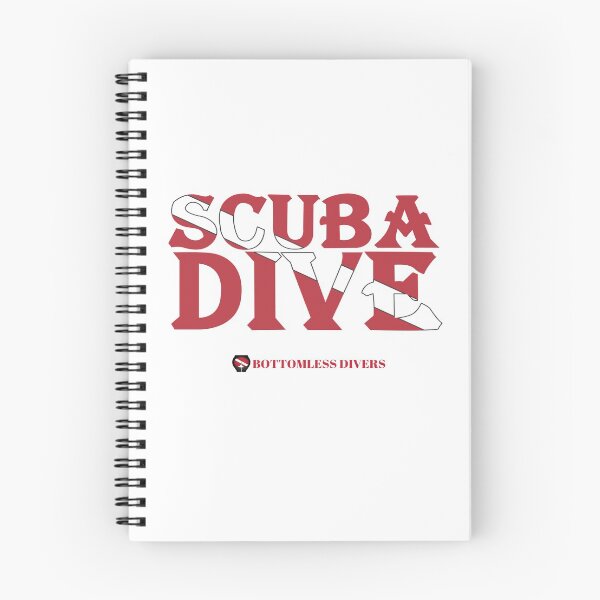 Item preview, Scuba Dive Lettering with Flag in Bright Red designed and sold by BottomlessDiver.