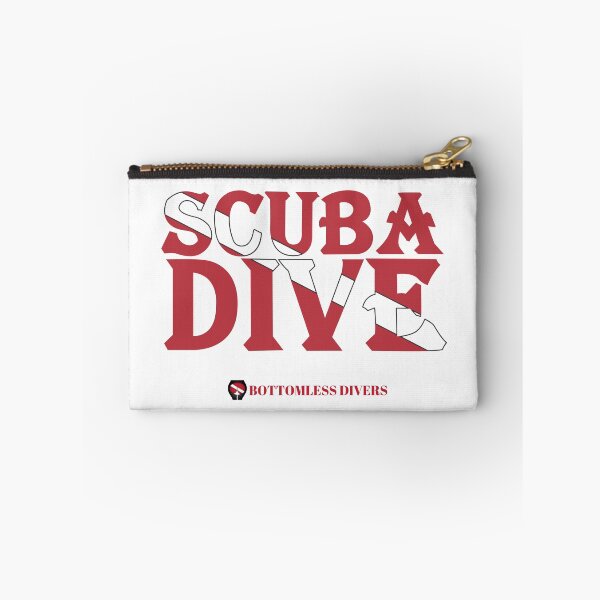 Item preview, Scuba Dive Lettering with Flag in Bright Red designed and sold by BottomlessDiver.