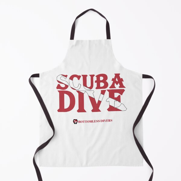 Item preview, Scuba Dive Lettering with Flag in Bright Red designed and sold by BottomlessDiver.