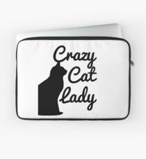 Crazy Cat Lady, Crazy Cat Lady Silhouette Laptop Sleeve