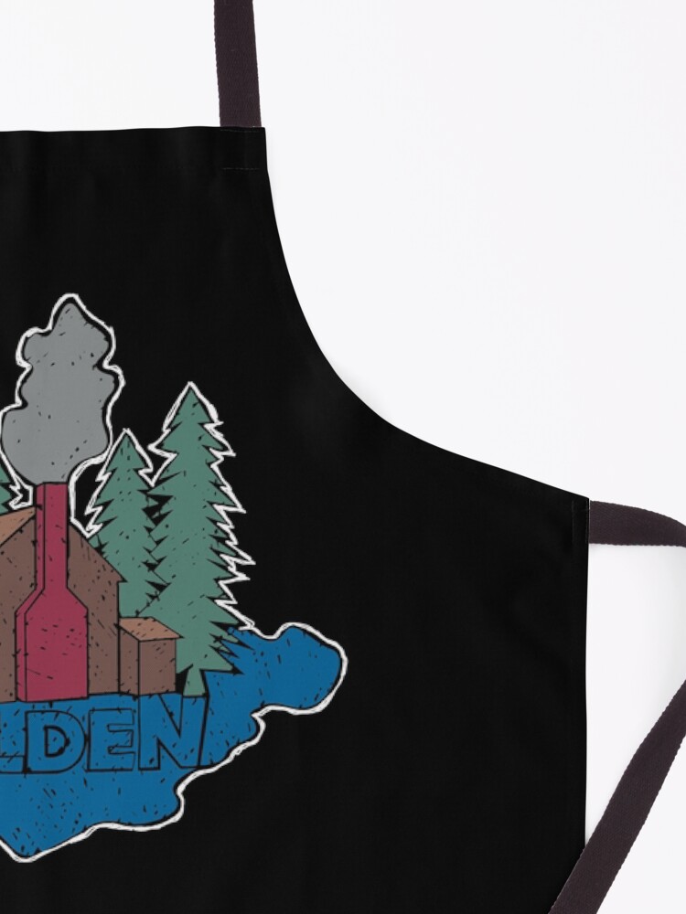 Alternate view of Walden - Henry David Thoreau (Coloured textured version) Apron