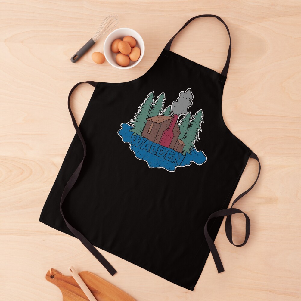 Walden - Henry David Thoreau (Coloured textured version) Apron