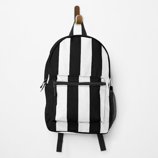 Item preview, Solid Black and White Wide Vertical Cabana Tent Stripe designed and sold by podartist.