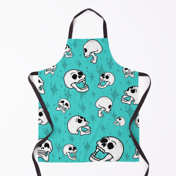Item preview, Turquoise laughing skulls designed and sold by The Flying Eye.