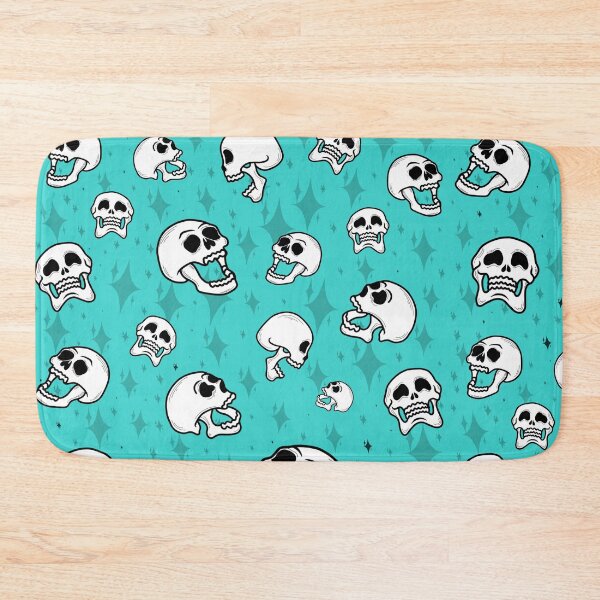 Item preview, Turquoise laughing skulls designed and sold by The Flying Eye.