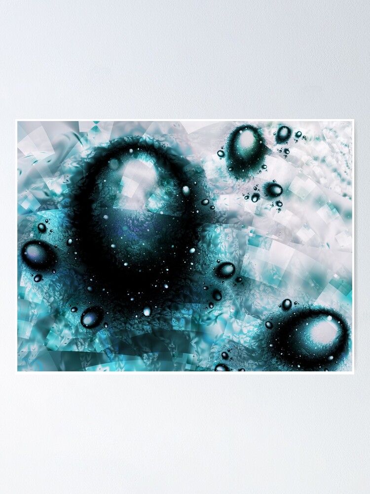 Alternate view of Blue Orbs Poster