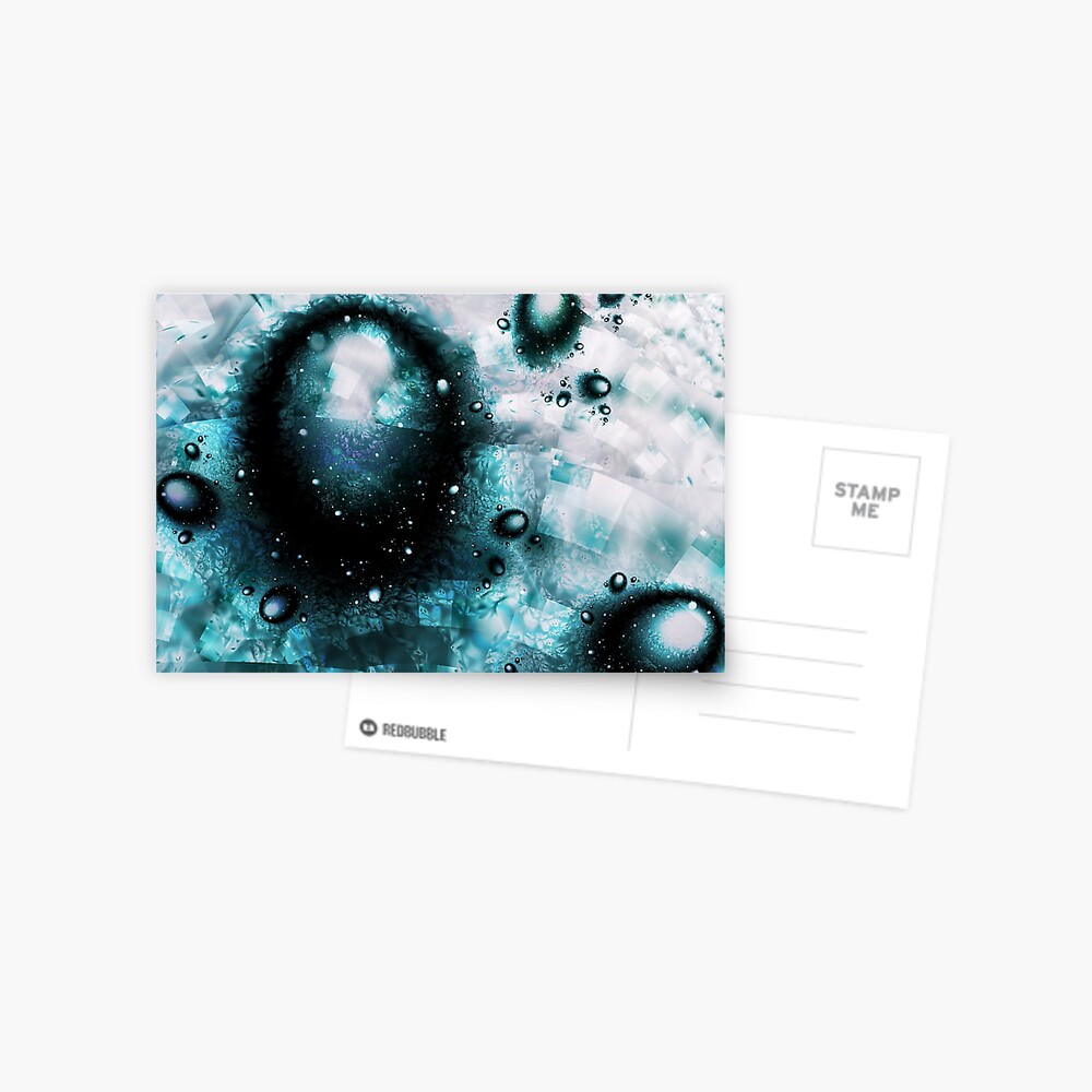 Blue Orbs Postcard