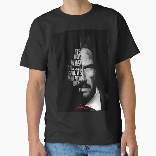 Artikel-Vorschau von Black and white John Wick quote., designt und verkauft von The Wise Fortress.