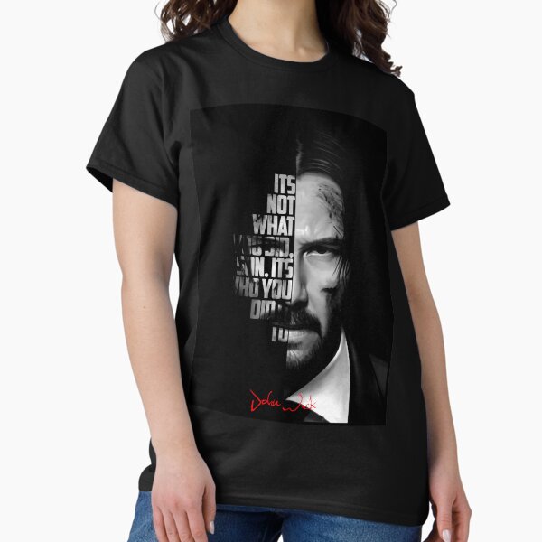 Artikel-Vorschau von Black and white John Wick quote., designt und verkauft von The Wise Fortress.