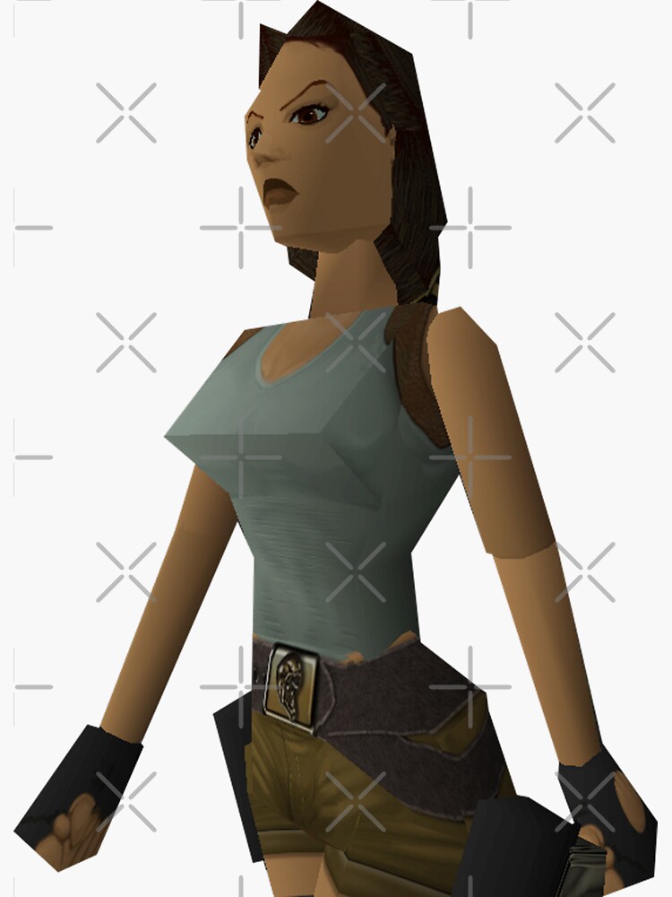 Tomb Raider PS1 Sticker for Sale by dyfferent
