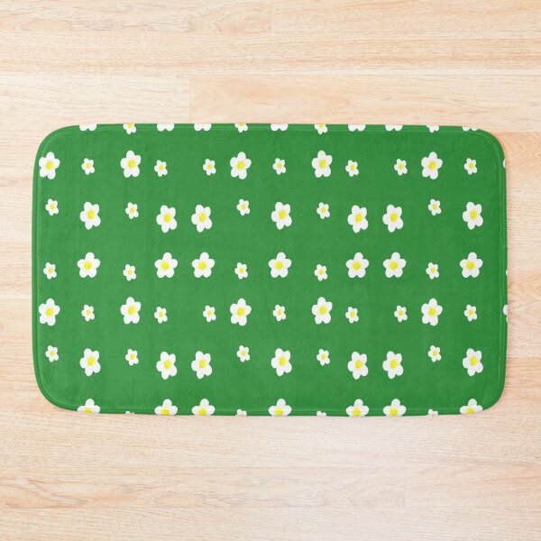 Item preview, white strawberry flower green bacground designed and sold by miaterinka.