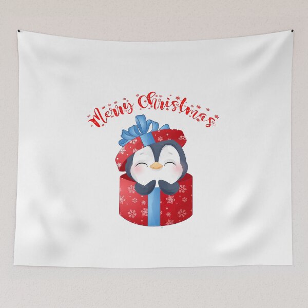 Item preview, Cute penguin Merry Christmas designed and sold by env1nada.