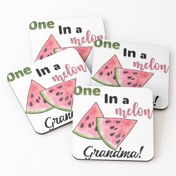 Item preview, One in a Melon Grandma with Watercolor Watermelon Slices designed and sold by LovenLaughter.