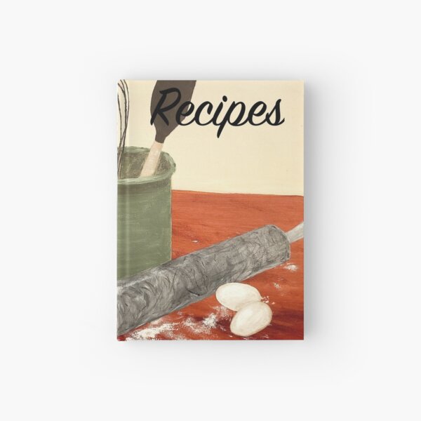 Recipes Book In Black And White Journal and Notebook Only Hardcover  Journal for Sale by CJ Anderson