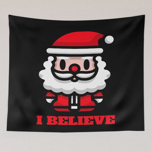 Item preview, I Believe In Santa Kawaii designed and sold by Coder-T.