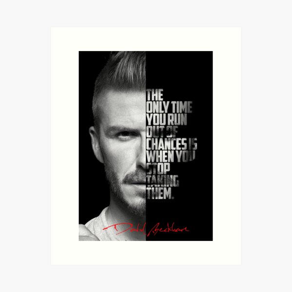 David Beckham Black and White Throw Pillow by New Inspiration - Pixels