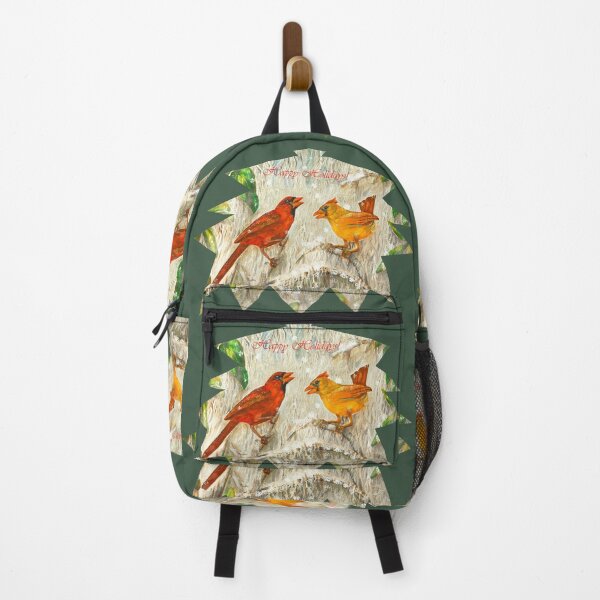 Item preview, Happy Holidays Red Birds Cardinals designed and sold by Zina Stromberg.