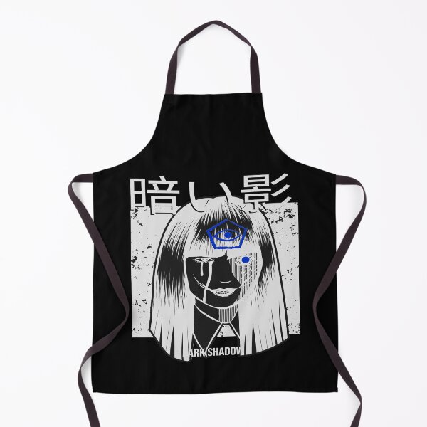 Item preview, Horror Manga Dark Shadow Japanese Kanji Calligraphy designed and sold by dreamofdenim.