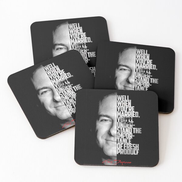Item preview, Black and white Tony Soprano The Sopranos Tv Show quote. designed and sold by Enea Kelo.