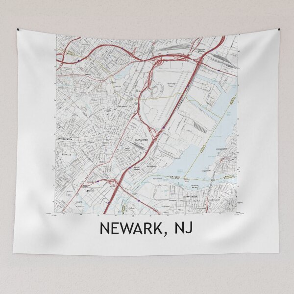 Item preview, Newark, NJ Topographical Map Clean designed and sold by PGHPhotoCo.
