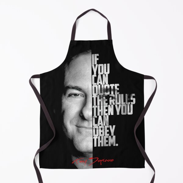 Item preview, Black and white Tony Soprano The Sopranos Tv Show quote. designed and sold by Enea Kelo.